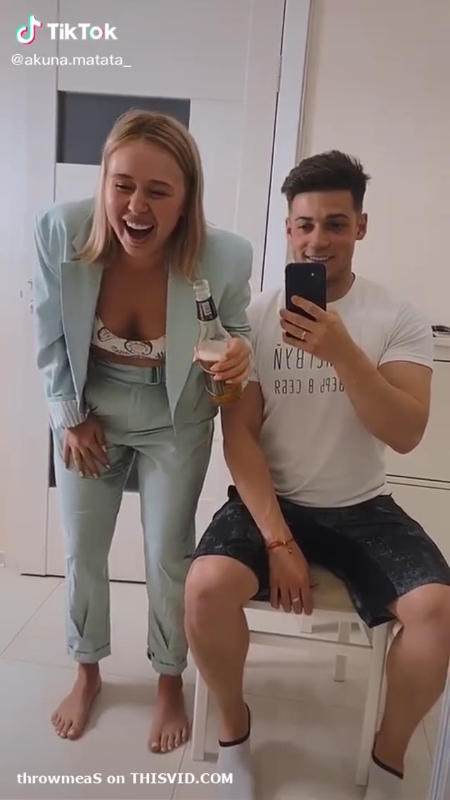 TikTok girl pees her pants laughing - video 2