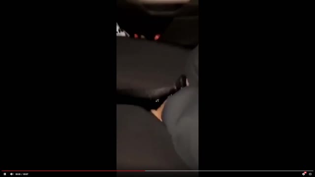 Girl pees in leggins in car