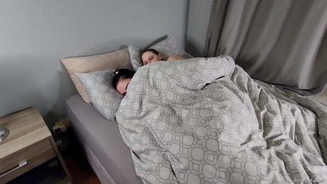 Girl wetting bed together