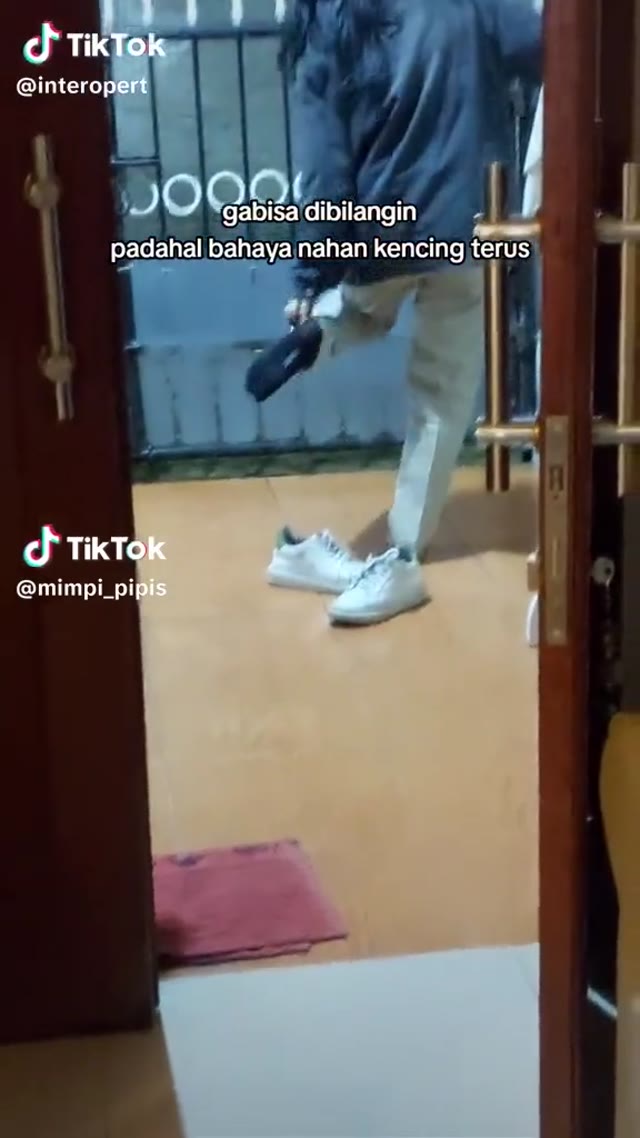 He didn't make it to the bathroom in time