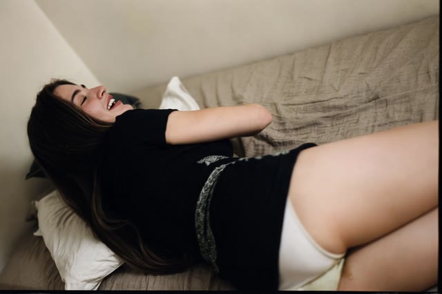 stoned woman wets panties, 6 AI versions