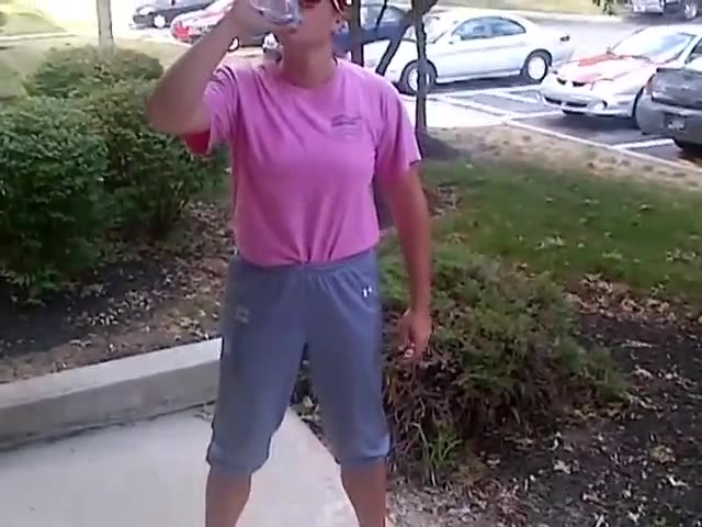 Dared to pee jogging