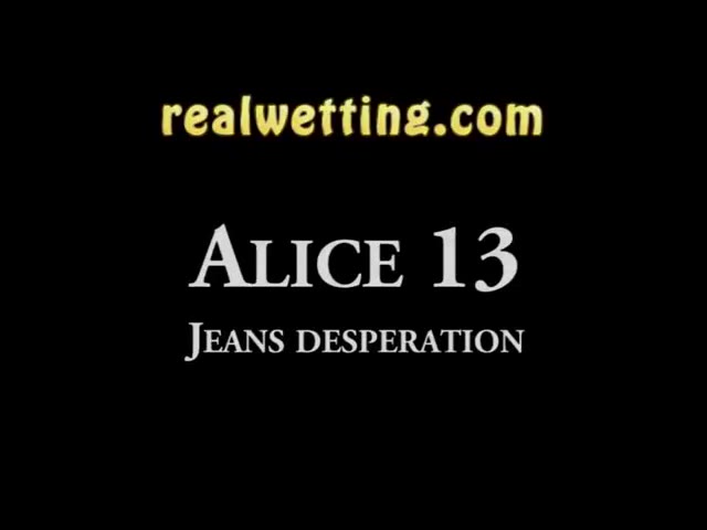 Girl wetting jeans while reading