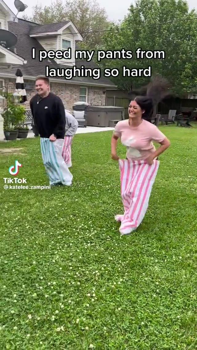 Pee her pants laughing