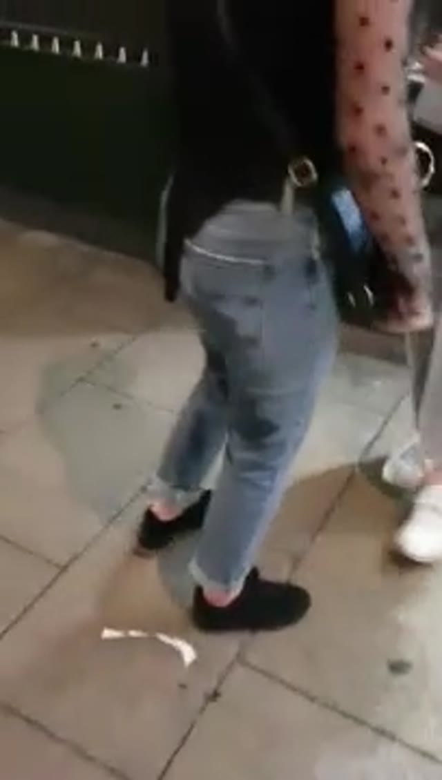 Peed pants on the street - found on the web
