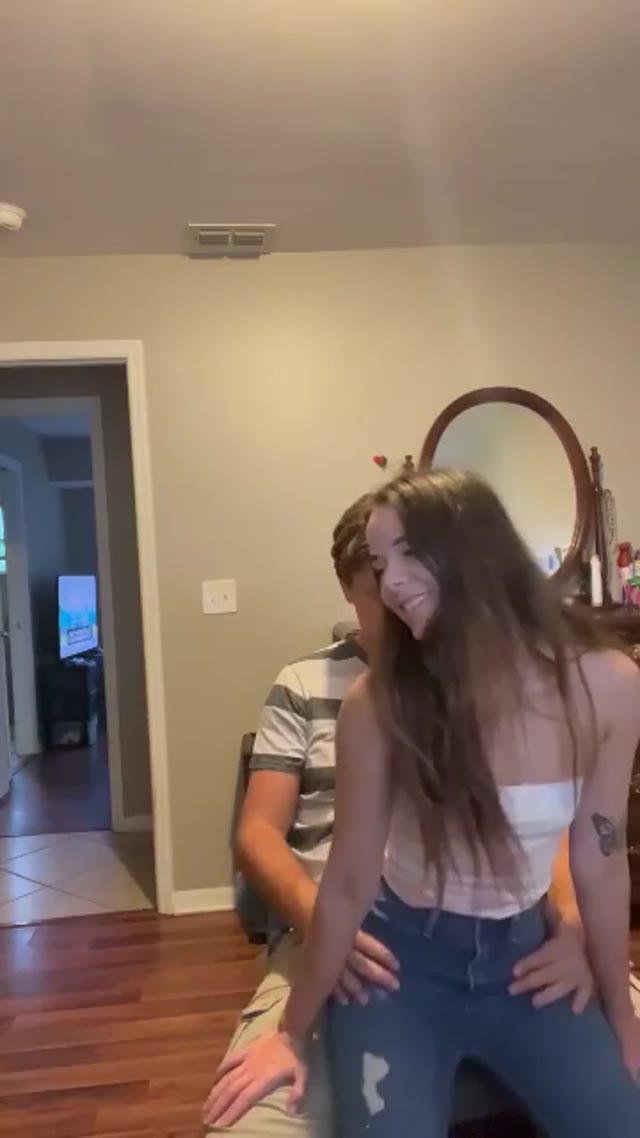 Girl pee on her boyfriend and then in car