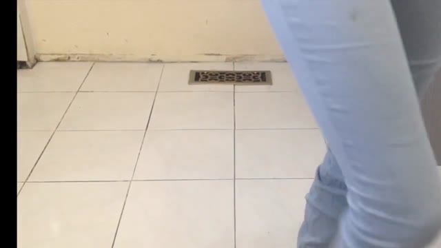 Girl Floods Jeans