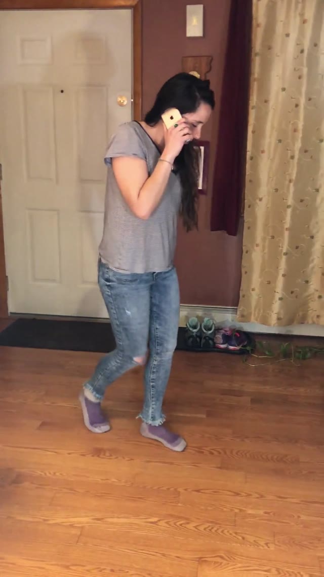 Peeing Jeans on the phone