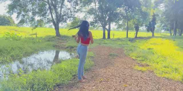 Jeans wetting outside