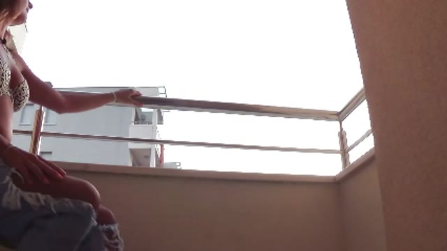 Wetting pants in balcony