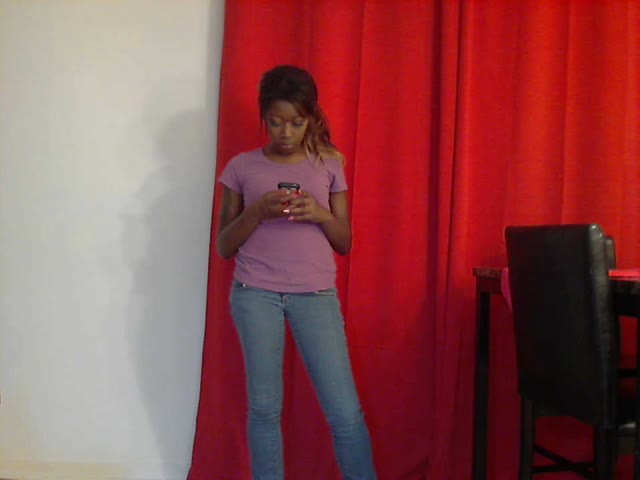 Black girl wetting her pants