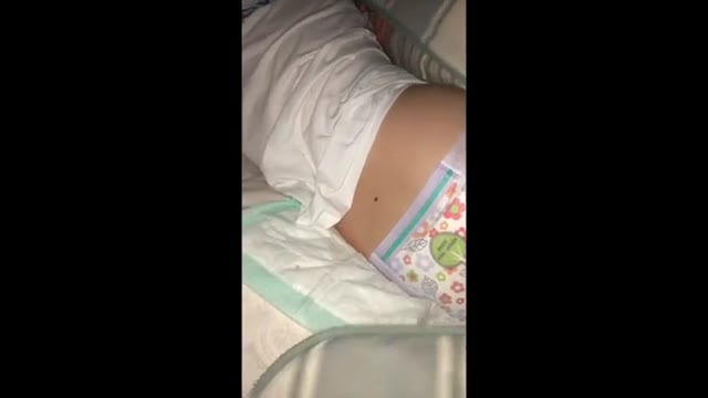 Sleeping Girl Soaks and Leaks Her Goodnite