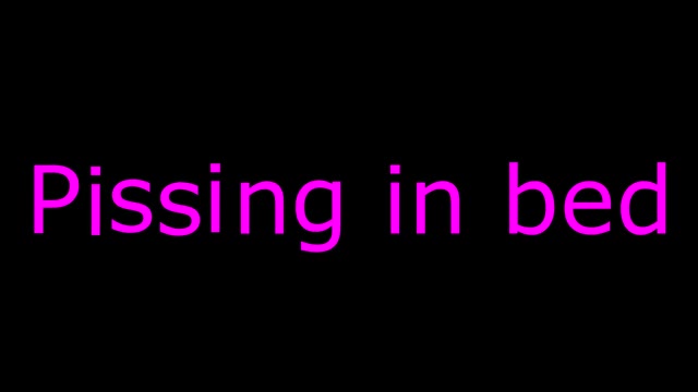 Pissing in bed - video 4