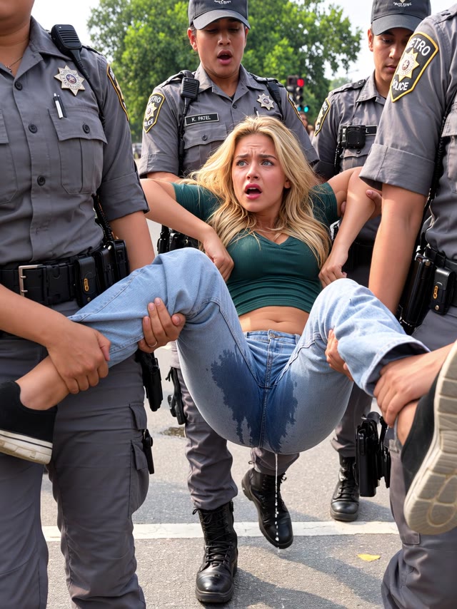 arrested wetting jeans