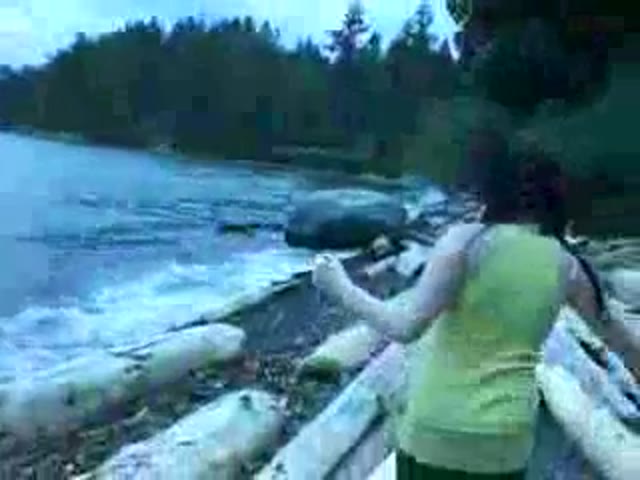 Logs pee pants
