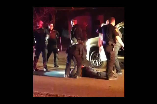 Pissed her pants while being arrested